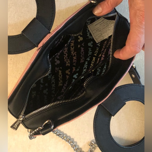 Disney By Loungefly Rainbow Crossbody Bag With Mickey Ears Handle - Picture 6 of 13